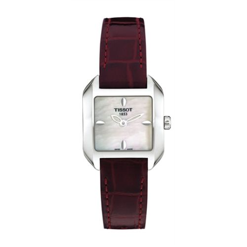 Tissot T-Wave Square Quartz 23.6 Stainless Steel / MOP / Strap